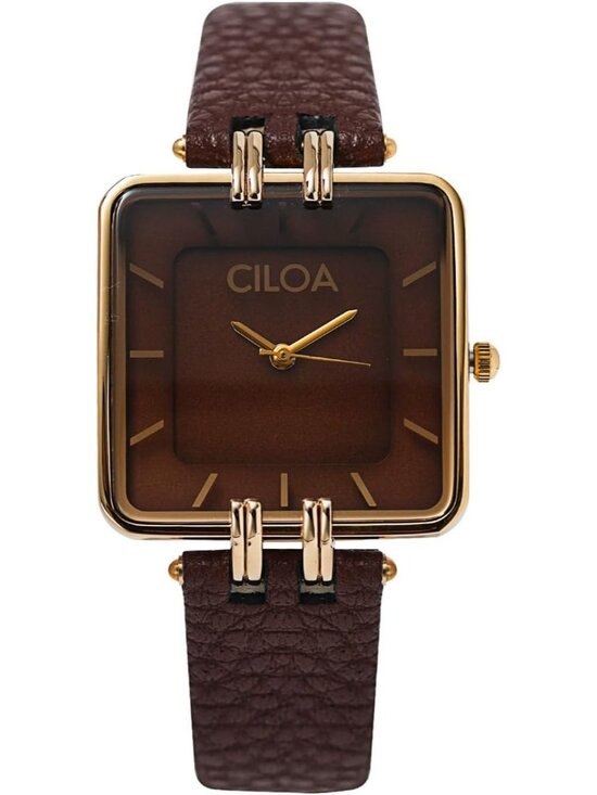 Women\'s Brown Leather Strap Classic Casual Fashion Square Dial Wrist Watch main image 6